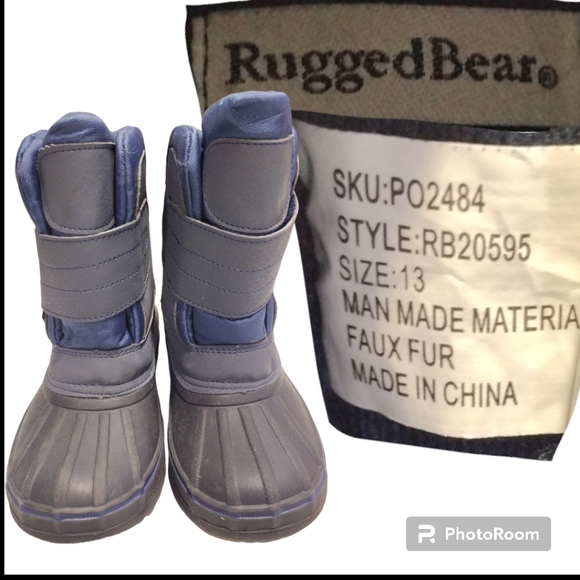 Boys Rugged Bear snow boots size 13 - Picture 2 of 4